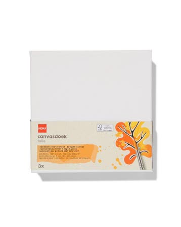 HEMA Canvasdoeken 280gsm 20x20 - 3 stuks, Verzenden, Nieuw