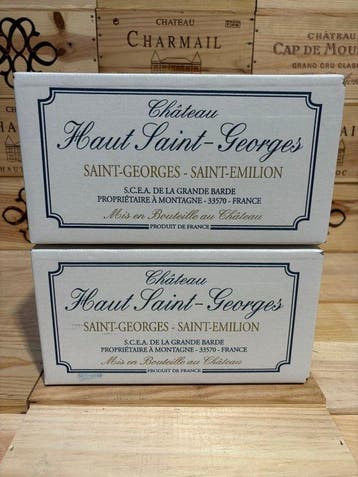 2015 Château Haut Saint Georges - Saint-Émilion - 12 Flessen, Nieuw