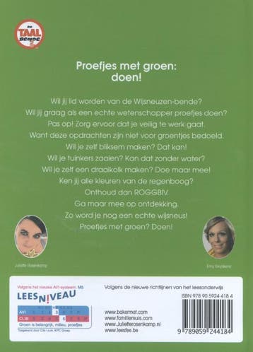 Proefjes met groen : doen / AVI M5 / De taalbende, Verzenden, Gelezen, Juliëtte Rosenkamp