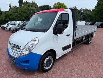 Opel Movano 2.3 CDTI 170PK Open Laadbak Pick-up Navi / Airco, Gebruikt, Euro 6, Wit, Lease