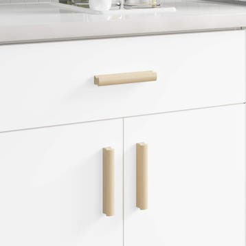 vidaXL Rechthoekige Handgreep 2 st Natuurlijke Houtkleur, Doe-het-zelf en Verbouw, Hang- en Sluitwerk, Verzenden, Nieuw