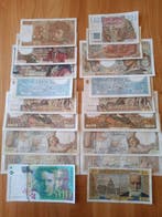 Frankrijk. - 18 Banknotes - Various Dates (Zonder