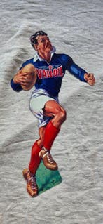 Tole lithografie VALL-OIL - Emaille plaat - Staal