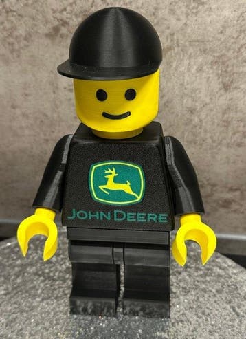 Lego Minifiguur - Custom Item - XL John Deere Brick Lego, Nieuw