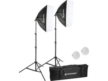 Bresser BR225B - Fotostudioset - LED daglichtset met 2, Verzenden, Zo goed als nieuw