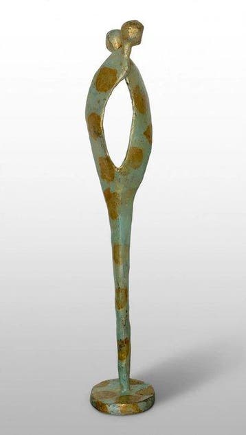 Abdoulaye Derme - sculptuur, Sculpture abstraite de couple