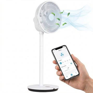 2dekans | Aironex Ventilator - Stille Statiefventilator met, Witgoed en Apparatuur, Ophalen of Verzenden, Zo goed als nieuw