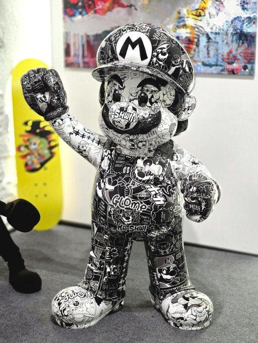 Patryk Konrad - Super Mario pop art contemporary sculpture., Antiek en Kunst, Kunst | Designobjecten