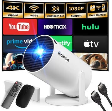 Smart Beamer WiFi 6 Android | Laatste Stuk!, Audio, Tv en Foto, Beamers, Ophalen of Verzenden, Zo goed als nieuw, LCD, Gaimoo