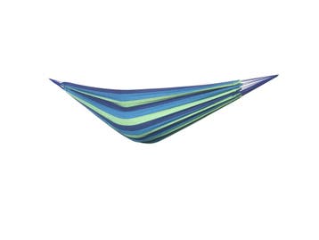 Buiten Hangmat Blauw Groen | 2 persoons | Beste Prijs, Opvouwbaar, Meerpersoons, Nieuw, Ophalen of Verzenden