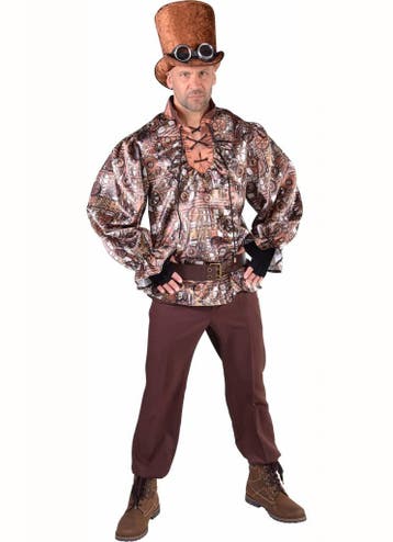 Steampunk piratenshirt, Ophalen of Verzenden, Nieuw