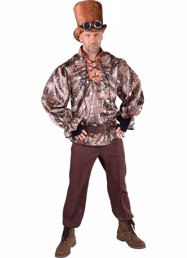 Steampunk piratenshirt, Kleding | Heren, Carnavalskleding en Feestkleding, Nieuw, Ophalen of Verzenden