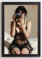 A fleur de lumière -woman with camera by Fransman (1972)