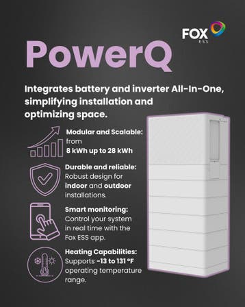 FoxESS All-in-One thuisbatterij 10kWH +5kW omvormer compleet, Doe-het-zelf en Verbouw, Zonnepanelen en Toebehoren, Ophalen of Verzenden