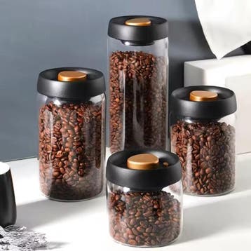 Vacuüm Koffiebonen Opslagpot – Luchtdichte Glazen Pot, Verzenden, Nieuw