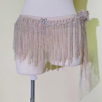 Glanzende Buikdans Heupsjaal met Strass Steentjes - Dansgord, Verzenden, Nieuw