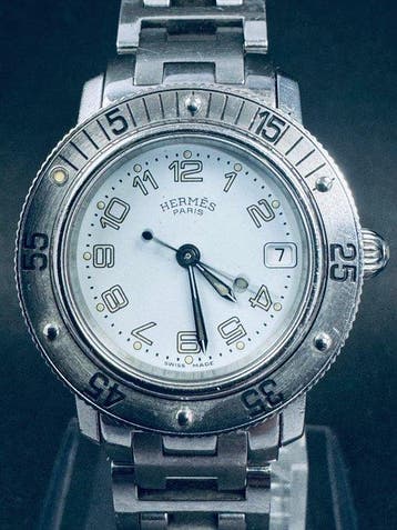 Hermès - Clipper - Zonder minimumprijs - CL5.210 - Dames -, Sieraden, Tassen en Uiterlijk, Horloges | Heren, Nieuw