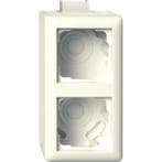 Gira Standaard 55 opbouwbehuizing 2-voudig met afdekraam en, Ophalen of Verzenden, Nieuw