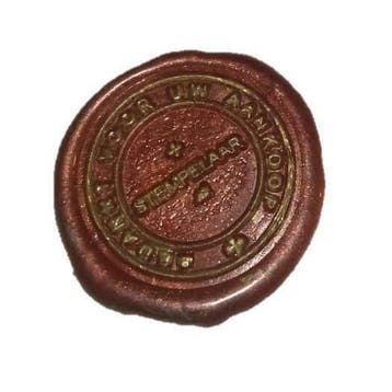 Eigen logo lakstempel! Eigen Promotiemateriaal Stempel, Verzenden, Nieuw