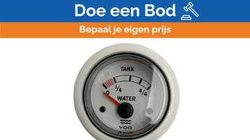 Bieden: VDO OceanLine water niveau guage 52 mm 12-24V - N02, Watersport en Boten, Ophalen of Verzenden, Nieuw, Kabel of Apparatuur