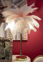 TAFELLAMP PALM ROZE CM Ø 40X55, Huis en Inrichting, Ophalen of Verzenden, Nieuw