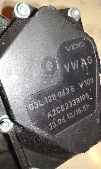gasklep, gasklephuis, smoorklep, 03L128063E 2,0TDI, CBBB, Verzenden, Nieuw