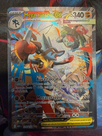 Pokémon - 1 Card - Lucario 179/132 Full art, Secret rare -, Nieuw