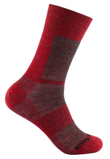 Wrightsock Coolmesh Merino Crew  Vuurrood/Grijs - 34-37, Verzenden, Nieuw, Kleding