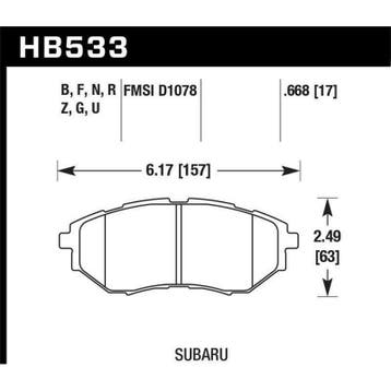 Hawk 05-08 LGT D1078 DTC-60 Race Front Brake Pads, Auto-onderdelen, Ophalen of Verzenden, Nieuw