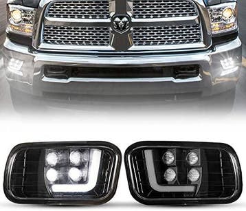 Led Mistlampen met DRL Voor Dodge Ram1500 2009-2012, Auto diversen, Auto-accessoires, Verzenden, Nieuw