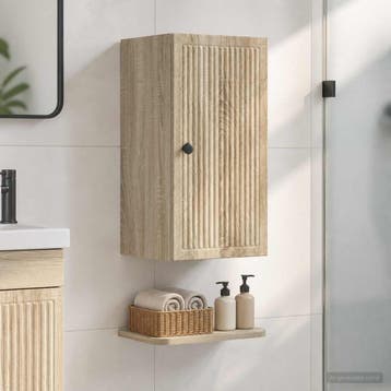 vidaXL Badkamer wandkast EDE Sonoma Eiken 30 x 31 x 59 cm, Verzenden, Nieuw
