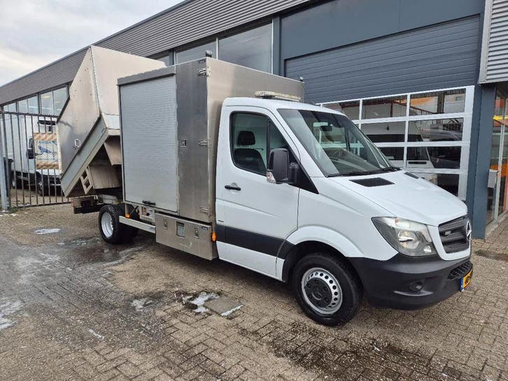 Zakelijke Lease |  Mercedes-Benz Sprinter 516 CDI/ Vuil/ Kip, Auto's, Bestelauto's, Lease, Handgeschakeld, Overige kleuren, Mercedes-Benz