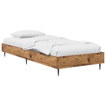 vidaXL Bedframe Oud hout 80 x 200 cm Bewerkt hout, Huis en Inrichting, Slaapkamer | Bedden, Verzenden, Nieuw, Bruin, Hout