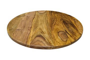 Draaitafel MAKASSAR 50cm 360° sheesham wood bruin stone, Ophalen of Verzenden, Nieuw