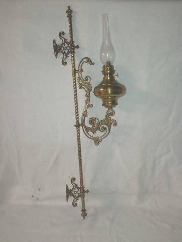 Olielamp - Koper, IJzer, Messing