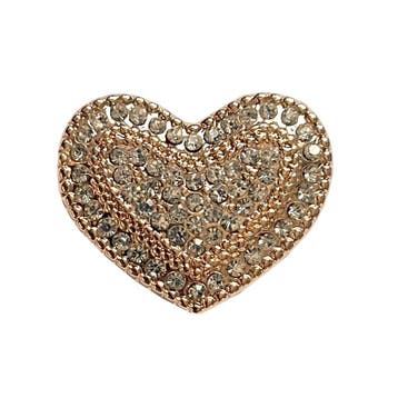 Fako Bijoux - Magneet Broche - Hart Kristal Goud -, Verzenden, Nieuw