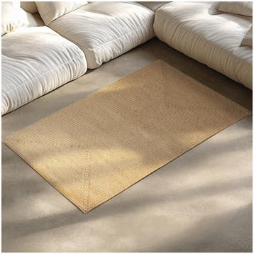 Gevlochten vloerkleed Vibe van jute, boho-stijl, Verzenden, Nieuw