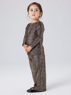 Zwarte metallic top met lange mouwen 116, Ophalen of Verzenden, Nieuw, Meisje, Trui of Vest