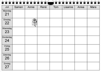 Gezinskalender, Familie Kalender, Familieplanner, Diversen, Agenda's, Verzenden, Nieuw
