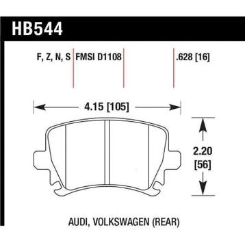 Hawk Audi A3 / A4 / A6 Quattro Performance Ceramic Rear, Ophalen of Verzenden, Nieuw