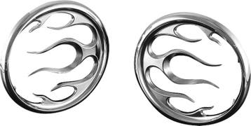 Kuryakyn Flame Speaker Grills Chrome, Ophalen of Verzenden, Nieuw