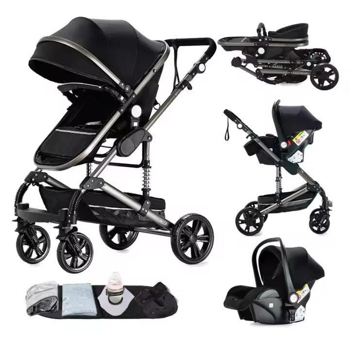 3-in-1 Kinderwagen Reissysteem met Buggy en Autostoel, Kinderen en Baby's, Kinderwagens en Combinaties, Nieuw, Verzenden
