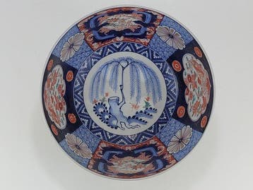 Kom - Porselein - Grote Imari-punchkom