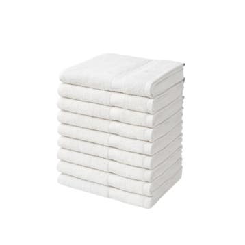 Handdoeken 50×100 cm – Set van 10 – 400 g/m² - Hotel Wit, Verzenden, Nieuw