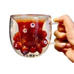 Gek Ogen Glas Beker – Grappige Gadget Drinkglas – Halloween, Verzamelen, Verzenden, Nieuw