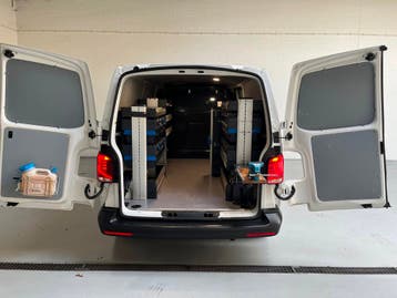 Volkswagen Transporter L2H1 | Financial Lease voor 301 p/mn, Automaat, Stof, Gebruikt, Euro 6