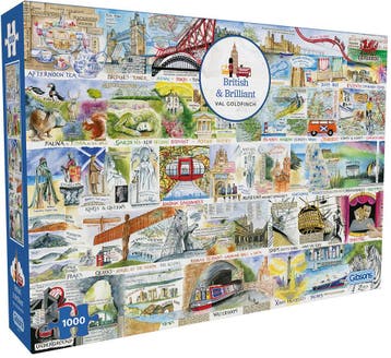 Val Goldfinch - British & Briljant Puzzel (1000 stukjes) |, Verzenden, Nieuw