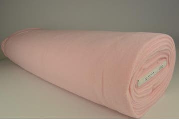 Lichtroze fleece stof - Rol van 10 meter - Snelle verzending, 120 cm of meer, Ophalen of Verzenden, Roze, Polyester