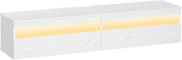 TV Lowboard - tv meubel - breedte 147 cm - hout met LED -, Verzenden, Nieuw