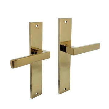 Intersteel Deurkruk Hera op schild blind - PVD messing, Verzenden, Nieuw